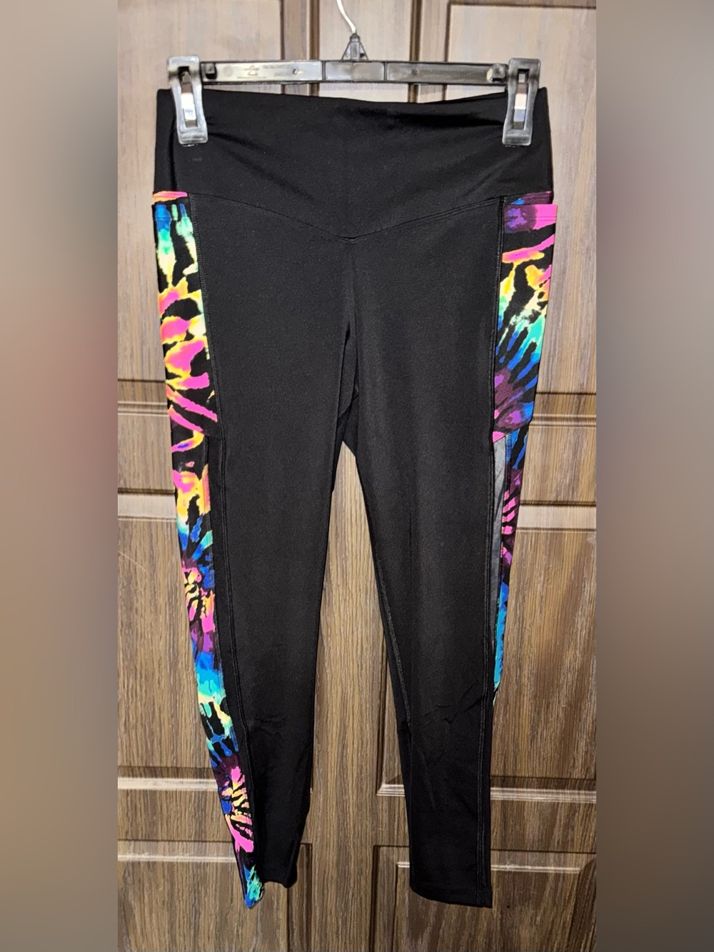 🌈 PINK Victoria’s Secret Active Tie-Dye Workout Set – Tank + Leggings